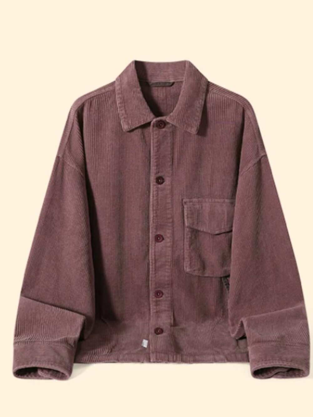 Dusty Rose Corduroy Button Up Shirt